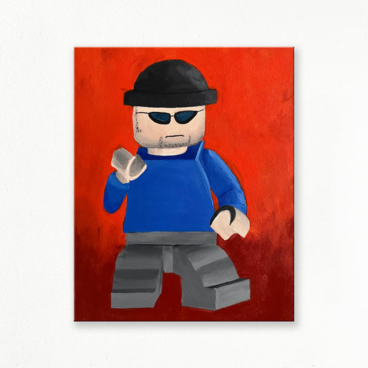 "Penguin Goon" Painting