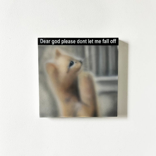 "Praying Cat" Painting