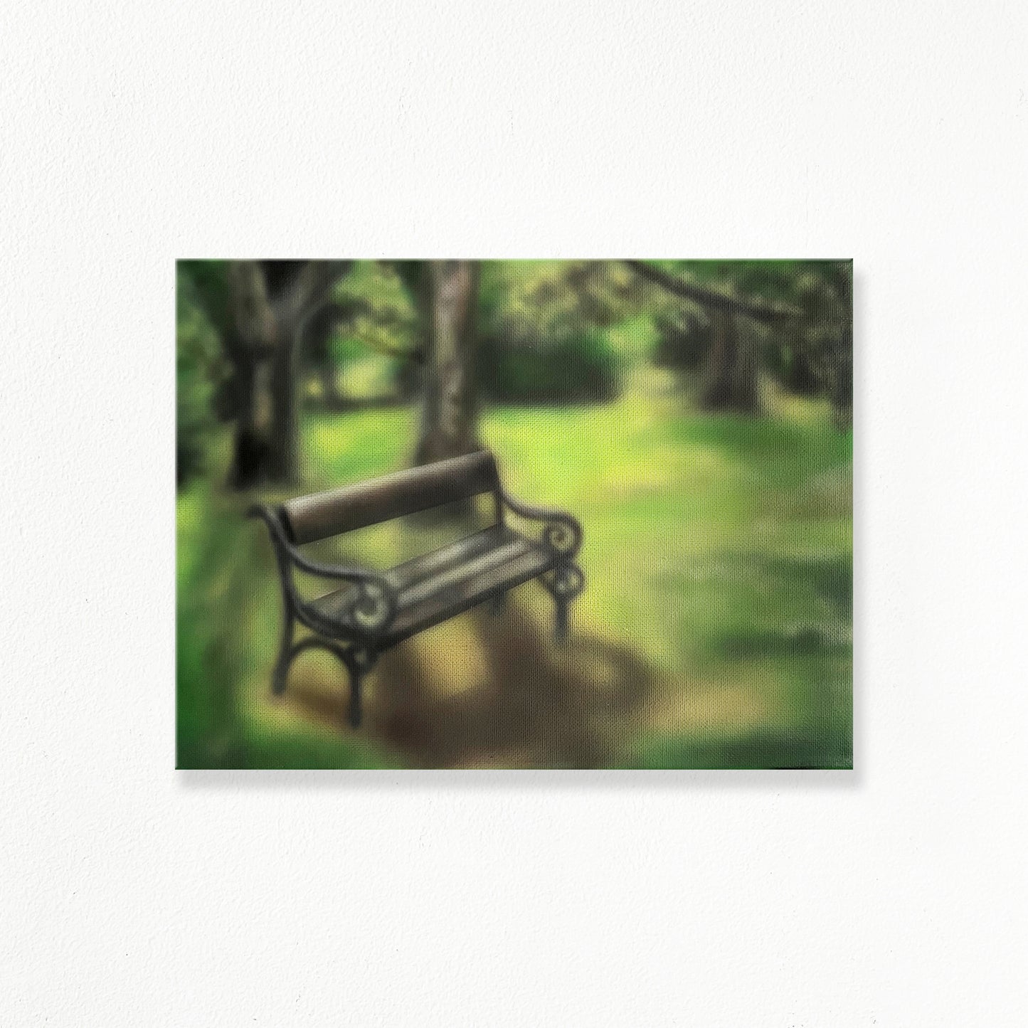 "Waiting in the Park" Painting