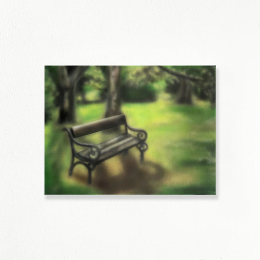 "Waiting in the Park" Painting