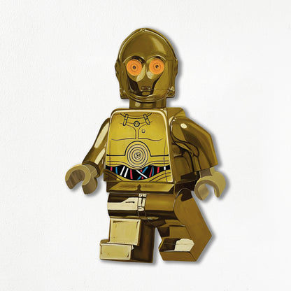 Lego C-3PO Painting