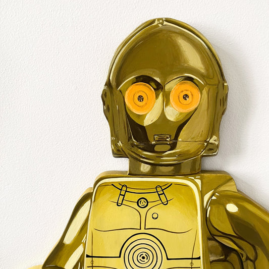 Lego C-3PO Painting