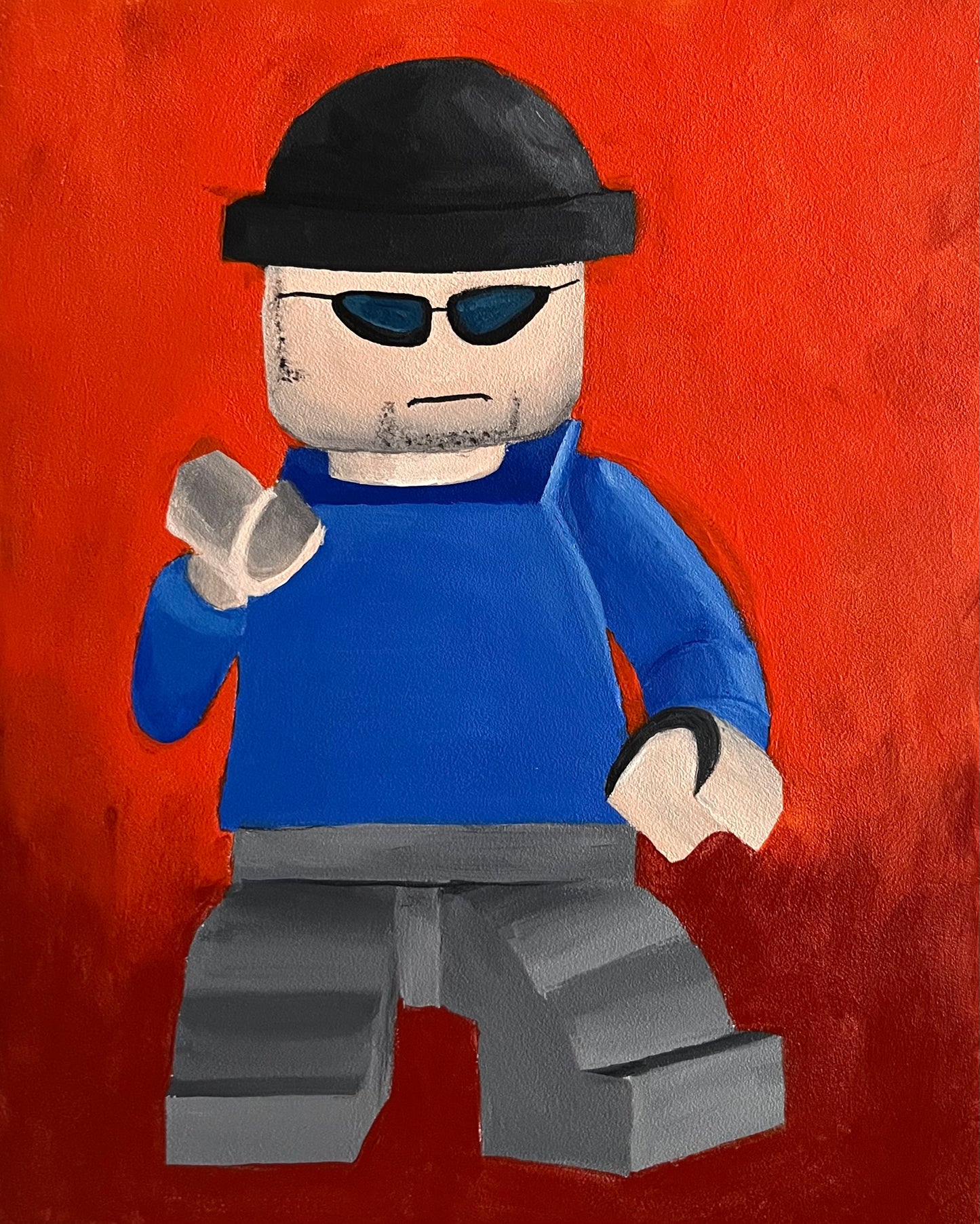 "Penguin Goon" Painting