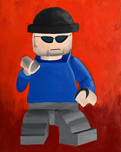 "Penguin Goon" Painting
