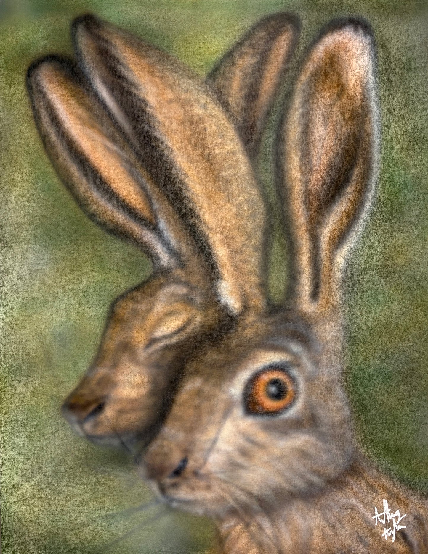 "Hare V" Painting