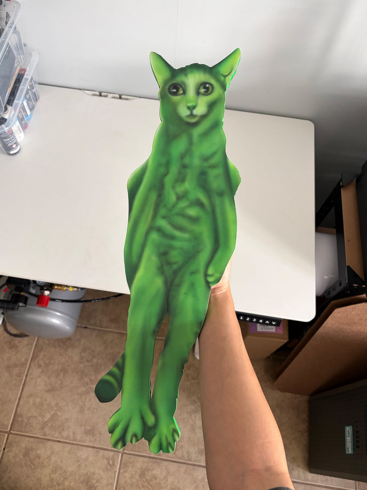 Alien Cat Painting