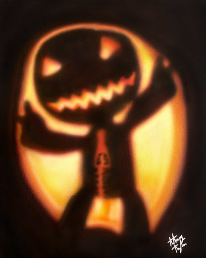 "Sackboy Pumpkin" Painting