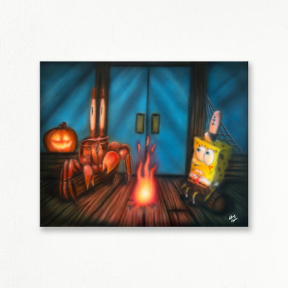 "Scaredy Pants" Painting