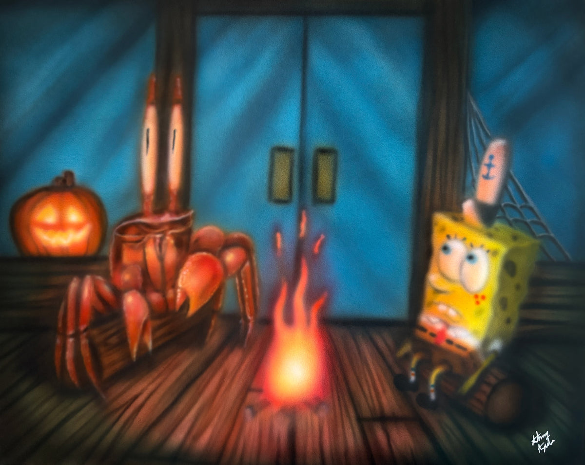 "Scaredy Pants" Painting