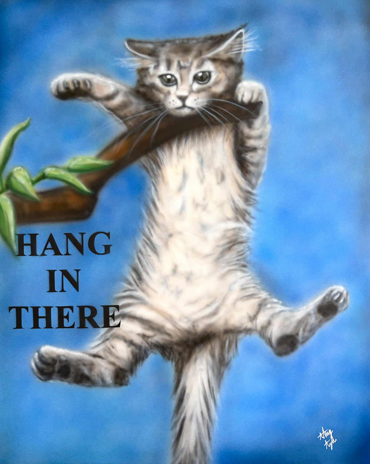 "Hang In There" Painting