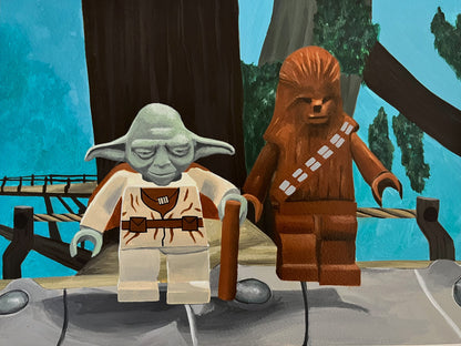 "Yoda & Chewy" Painting